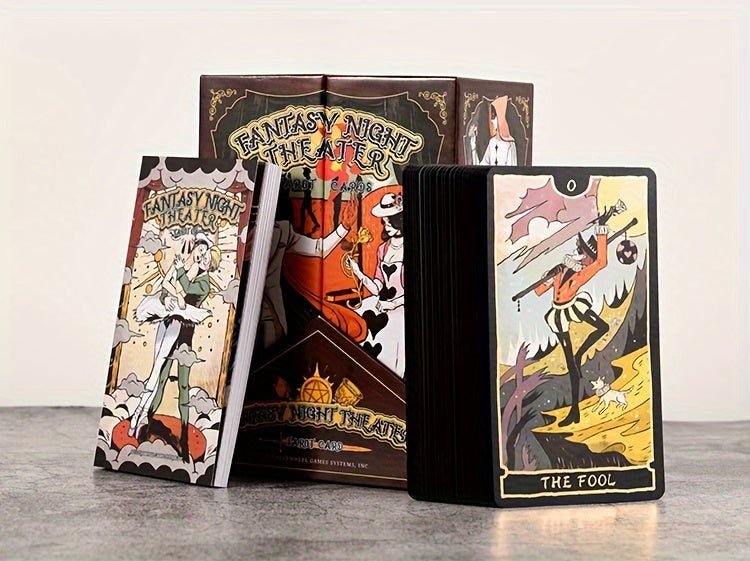 KEPNOY Fantasy Theater Tarot Cards - Collector's Edition, 78-Card Deck for Divination, Party Games & Gifts