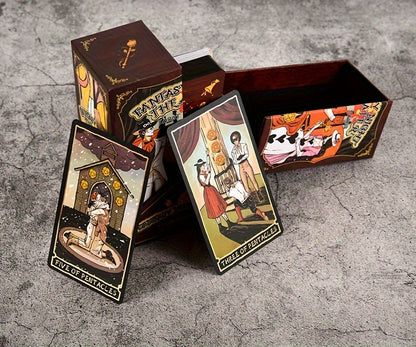 KEPNOY Fantasy Theater Tarot Cards - Collector's Edition, 78-Card Deck for Divination, Party Games & Gifts