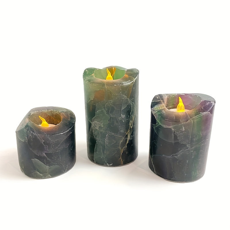 Natural Healing Crystal Candle Holder