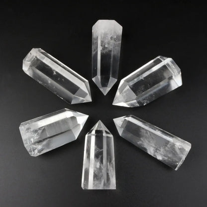 Clear Crystal Hexagonal Wand For Manifestation