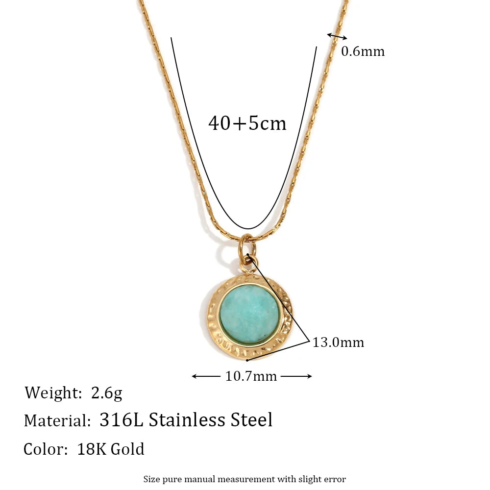 Mystical Stone Pendant Necklace for Women