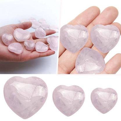 3PCS Heart Shaped Gem Rose Crystal For Love