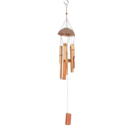 Bamboo & Coconut Wind Chime | 72cm Harmony Bell for Peaceful Home & Garden Sanctuary