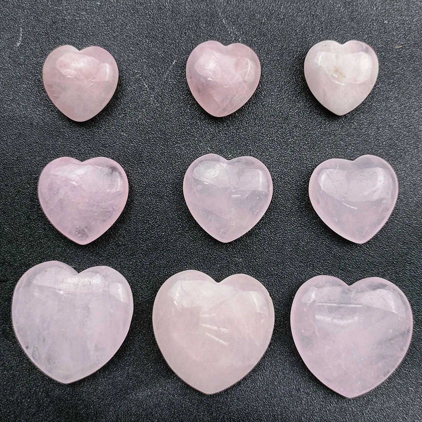 3PCS Heart Shaped Gem Rose Crystal For Love