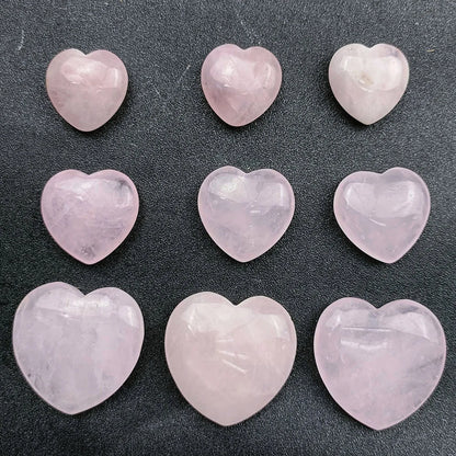 3PCS Heart Shaped Gem Rose Crystal For Love