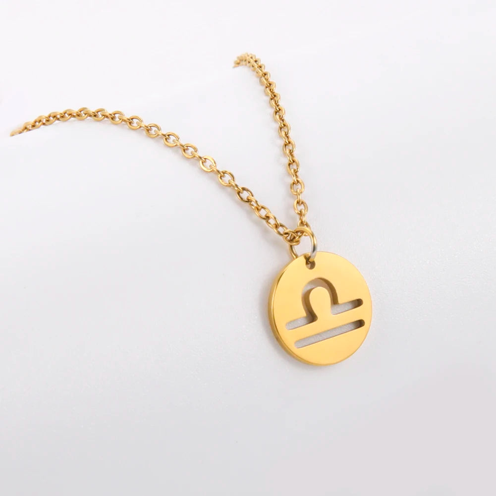 12 Zodiac Sign Necklaces Spiritual Amulet & Lucky Charm