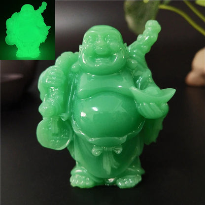 Laughing Buddha Statue | Bronze Feng Shui Sculpture for Abundance & Joy | Home Decor