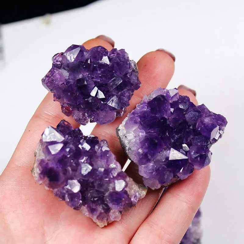 Raw Amethyst Crystal Cluster For Healing - MysticPavilion