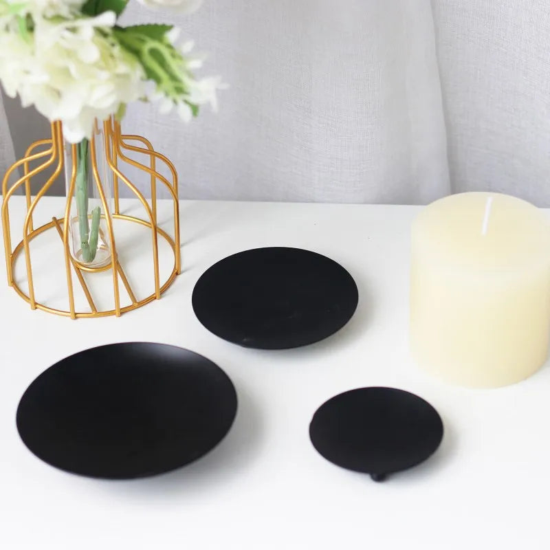 Iron Plate Candle Holder - MysticPavilion