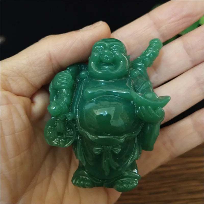 Laughing Buddha Statue | Bronze Feng Shui Sculpture for Abundance & Joy | Home Decor