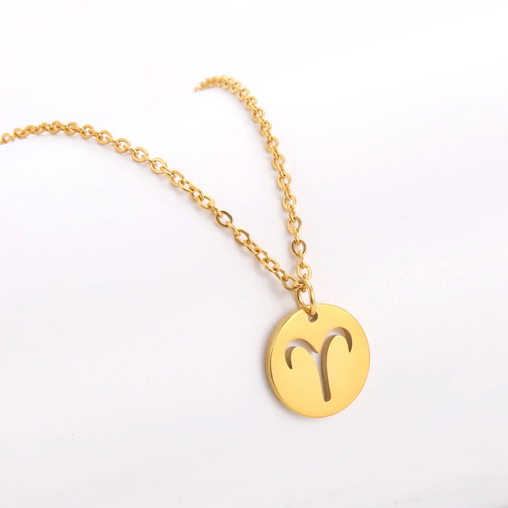 12 Zodiac Sign Necklaces Spiritual Amulet & Lucky Charm