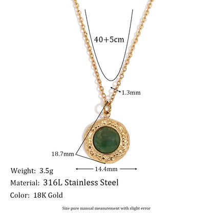 Mystical Stone Pendant Necklace for Women