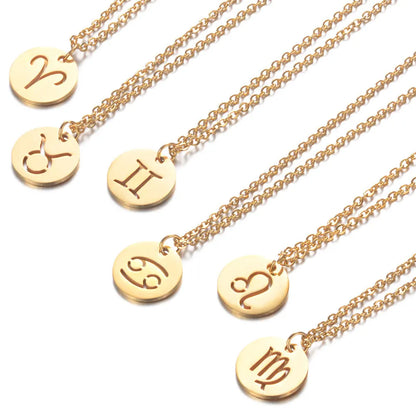 12 Zodiac Sign Necklaces Spiritual Amulet & Lucky Charm