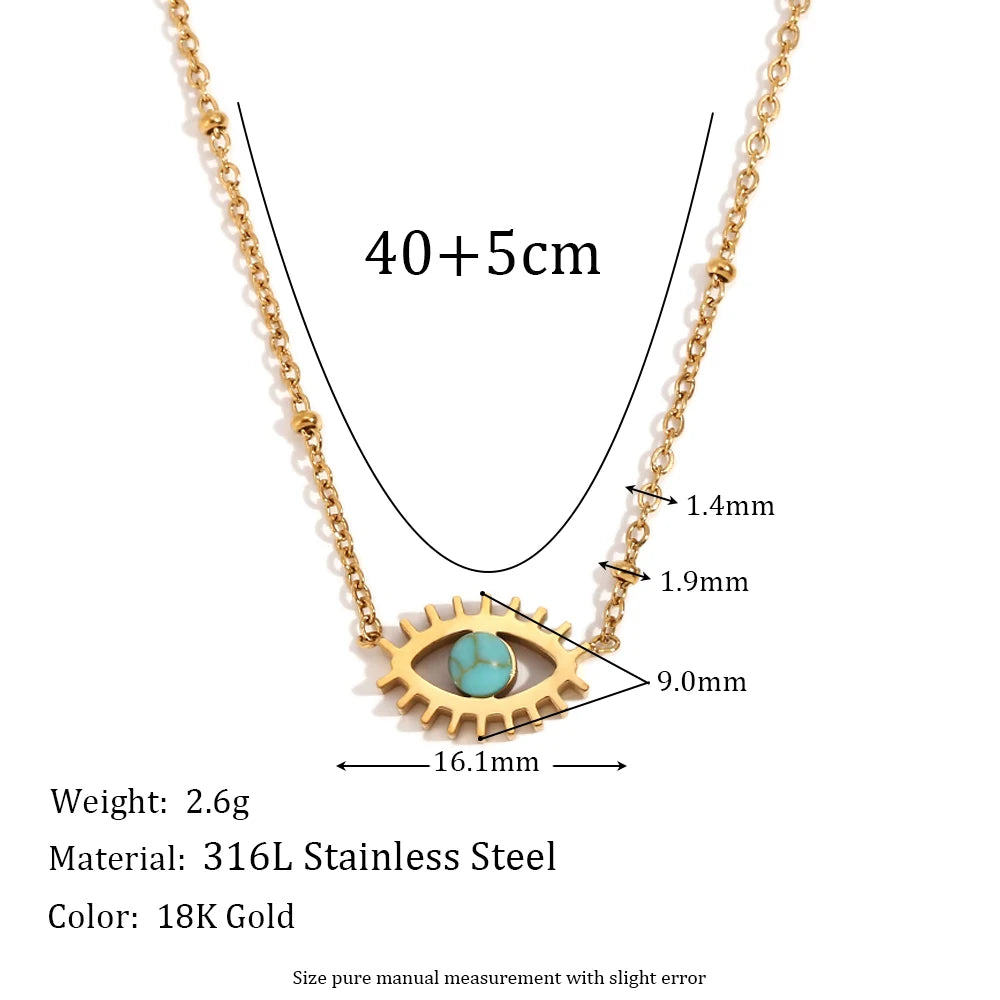 Mystical Stone Pendant Necklace for Women