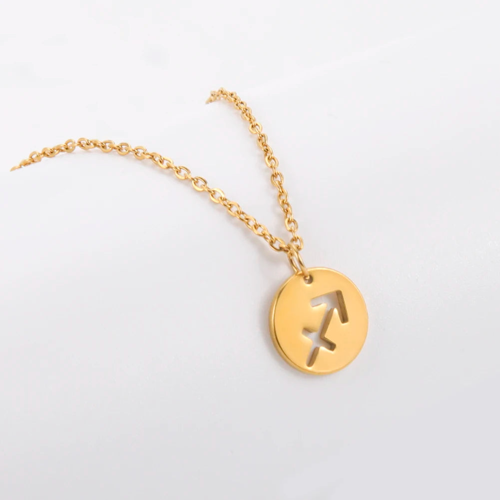 12 Zodiac Sign Necklaces Spiritual Amulet & Lucky Charm