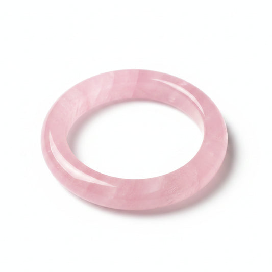 Rose Quartz Bangle For Drawing Love & Enhancing Intimacy - MysticPavilion