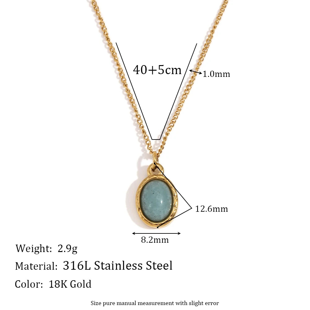 Mystical Stone Pendant Necklace for Women