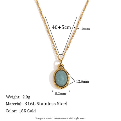 Mystical Stone Pendant Necklace for Women