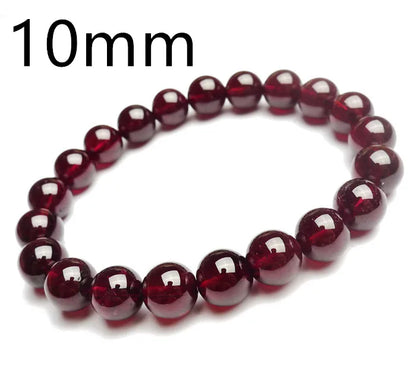 Natural Red Garnet Bracelet, AAAAA Quality, for Energy, Passion & Strength - MysticPavilion