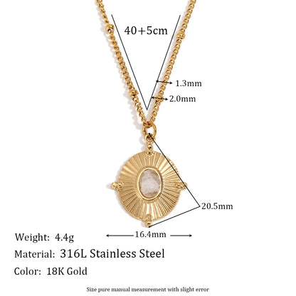 Mystical Stone Pendant Necklace for Women