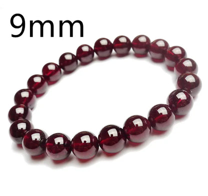 Natural Red Garnet Bracelet, AAAAA Quality, for Energy, Passion & Strength - MysticPavilion