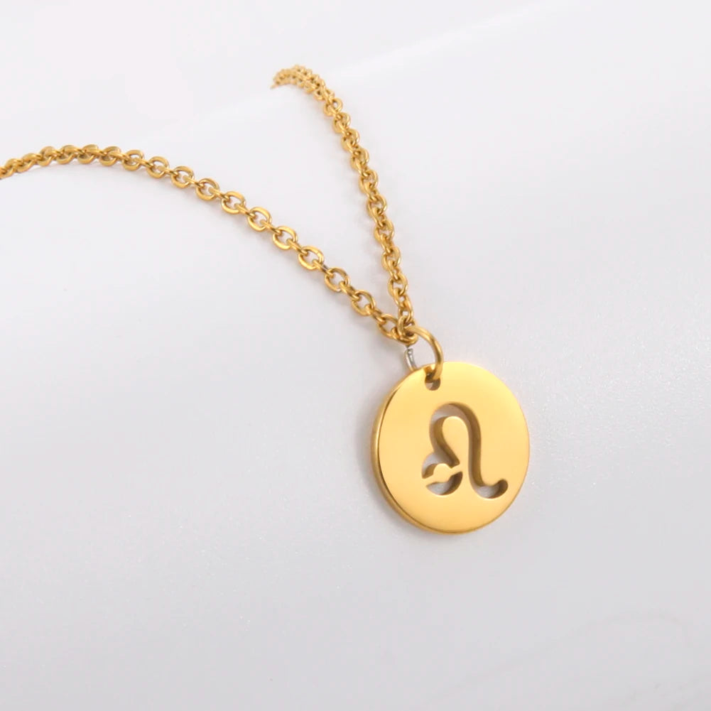 12 Zodiac Sign Necklaces Spiritual Amulet & Lucky Charm