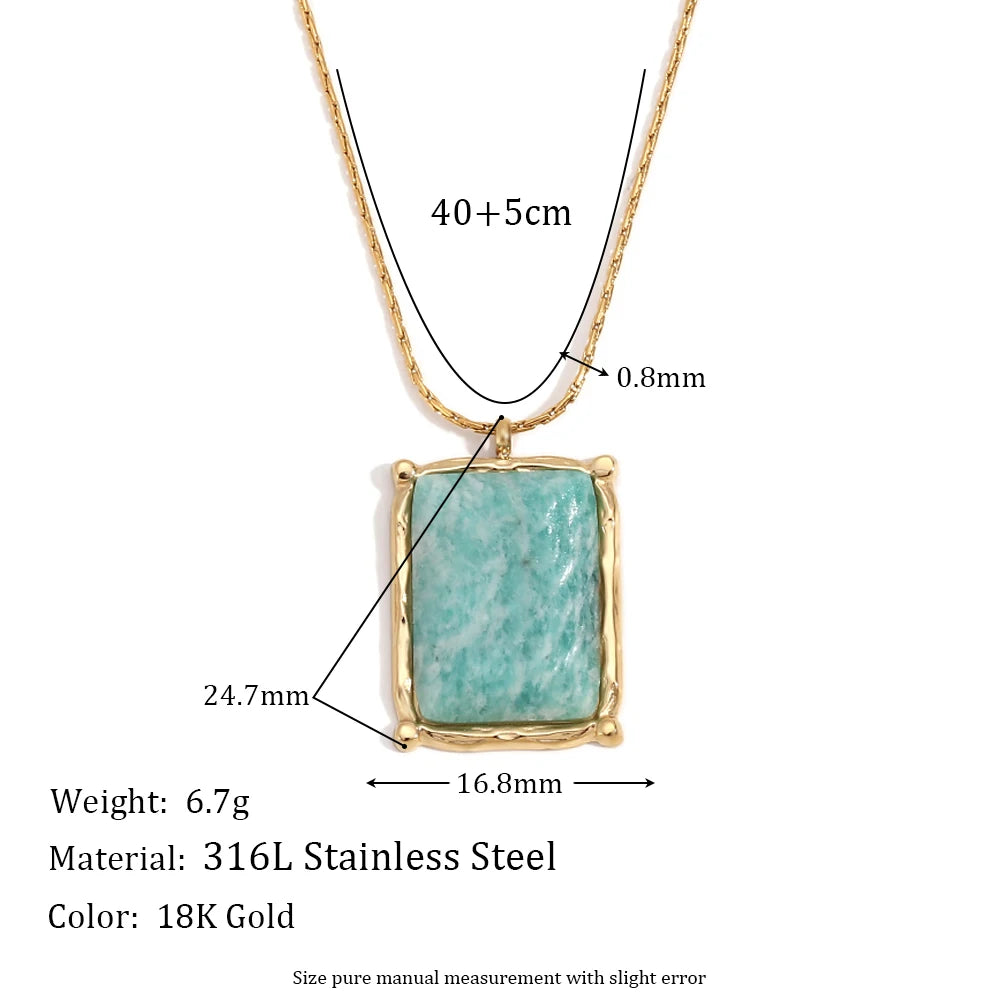 Mystical Stone Pendant Necklace for Women