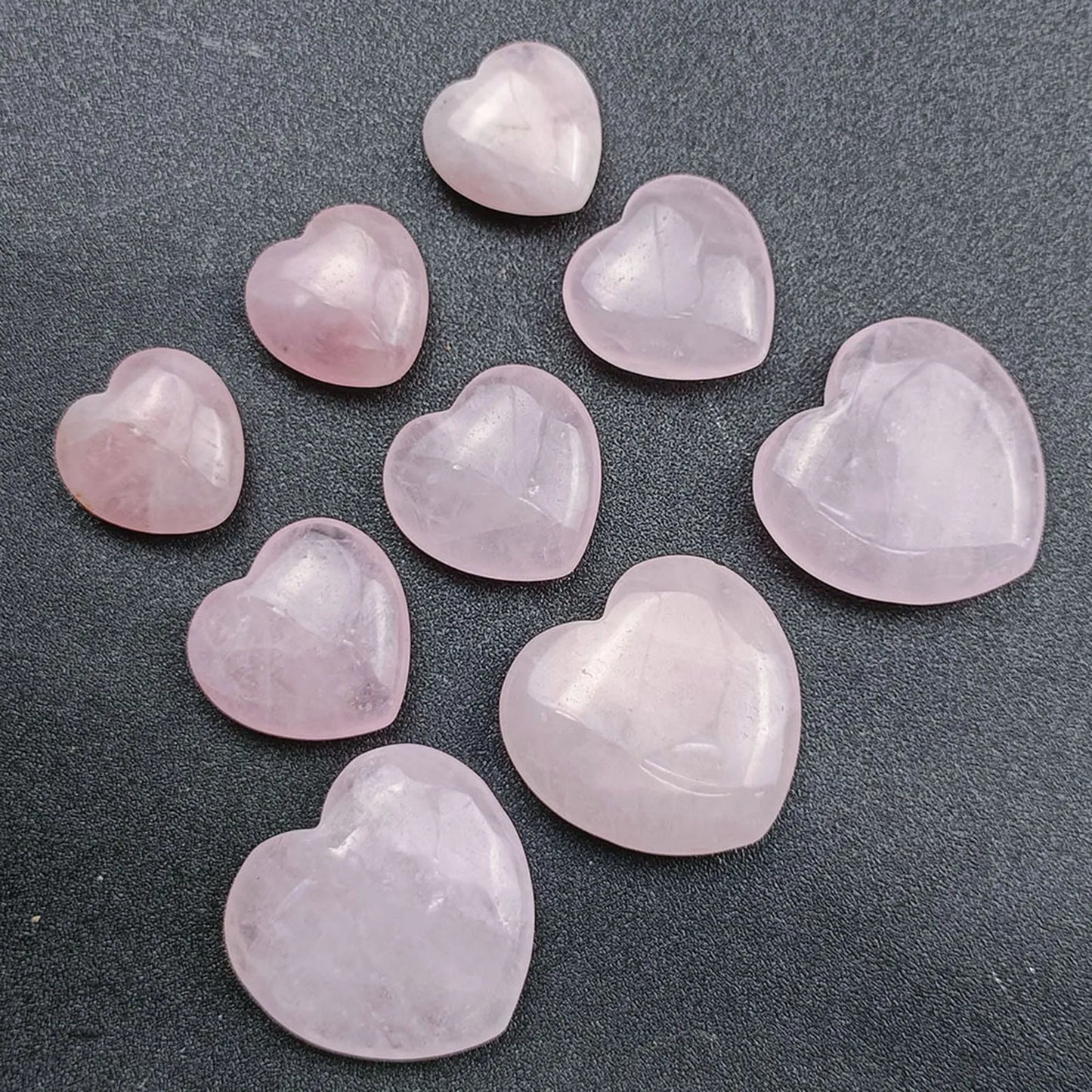 3PCS Heart Shaped Gem Rose Crystal For Love