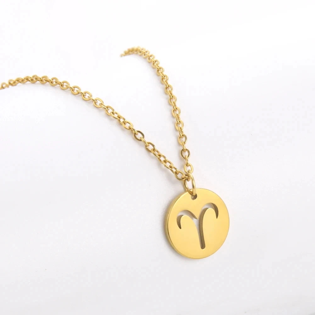 12 Zodiac Sign Necklaces Spiritual Amulet & Lucky Charm