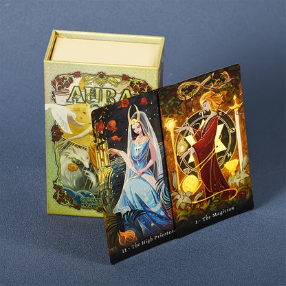 KEPNOY Aura Tarot Cards - Pearlescent Edition, 78-Card Deck for Divination