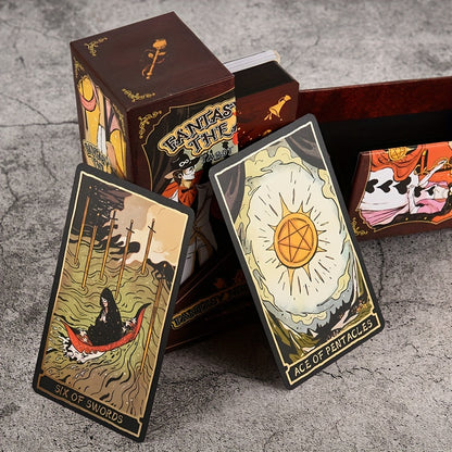 KEPNOY Fantasy Theater Tarot Cards - Collector's Edition, 78-Card Deck for Divination, Party Games & Gifts