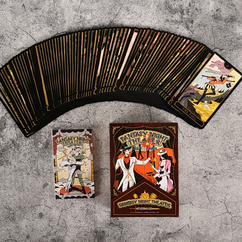 KEPNOY Fantasy Theater Tarot Cards - Collector's Edition, 78-Card Deck for Divination, Party Games & Gifts