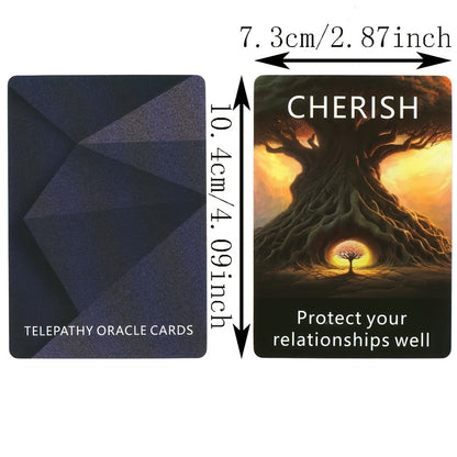 Telepathy Oracle Clarity Cards - 56-Card Tarot Deck for Prophecy & Divination