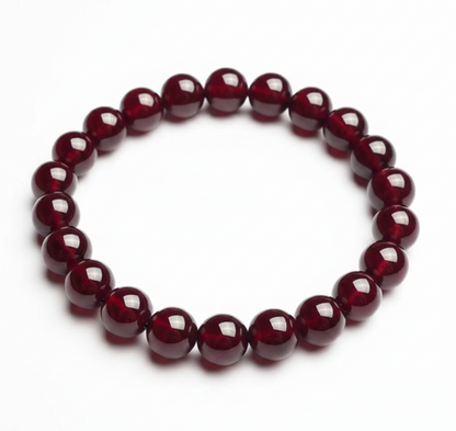 Natural Red Garnet Bracelet, AAAAA Quality, for Energy, Passion & Strength